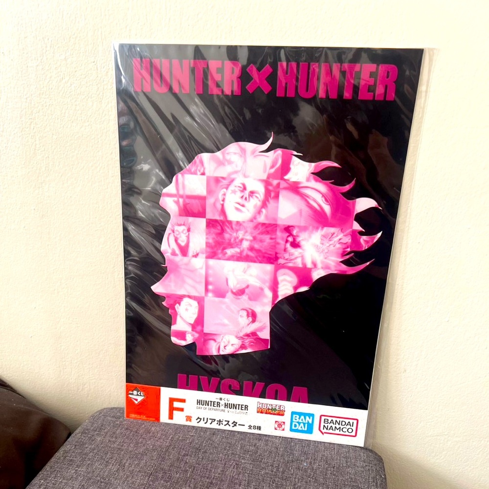 Hunter x Hunter Hisoka Day of Departure Clear Poster Ichiban Kuji Prize F
